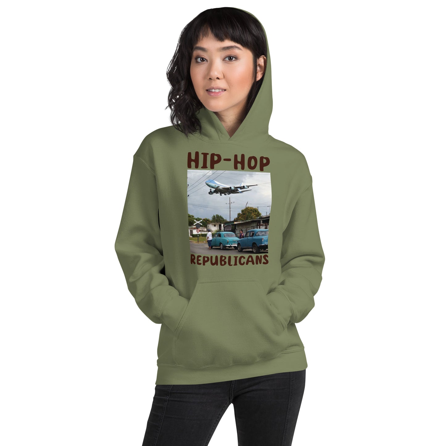 Hip-Hop Republicans Road-Scene Airplane Hoodie