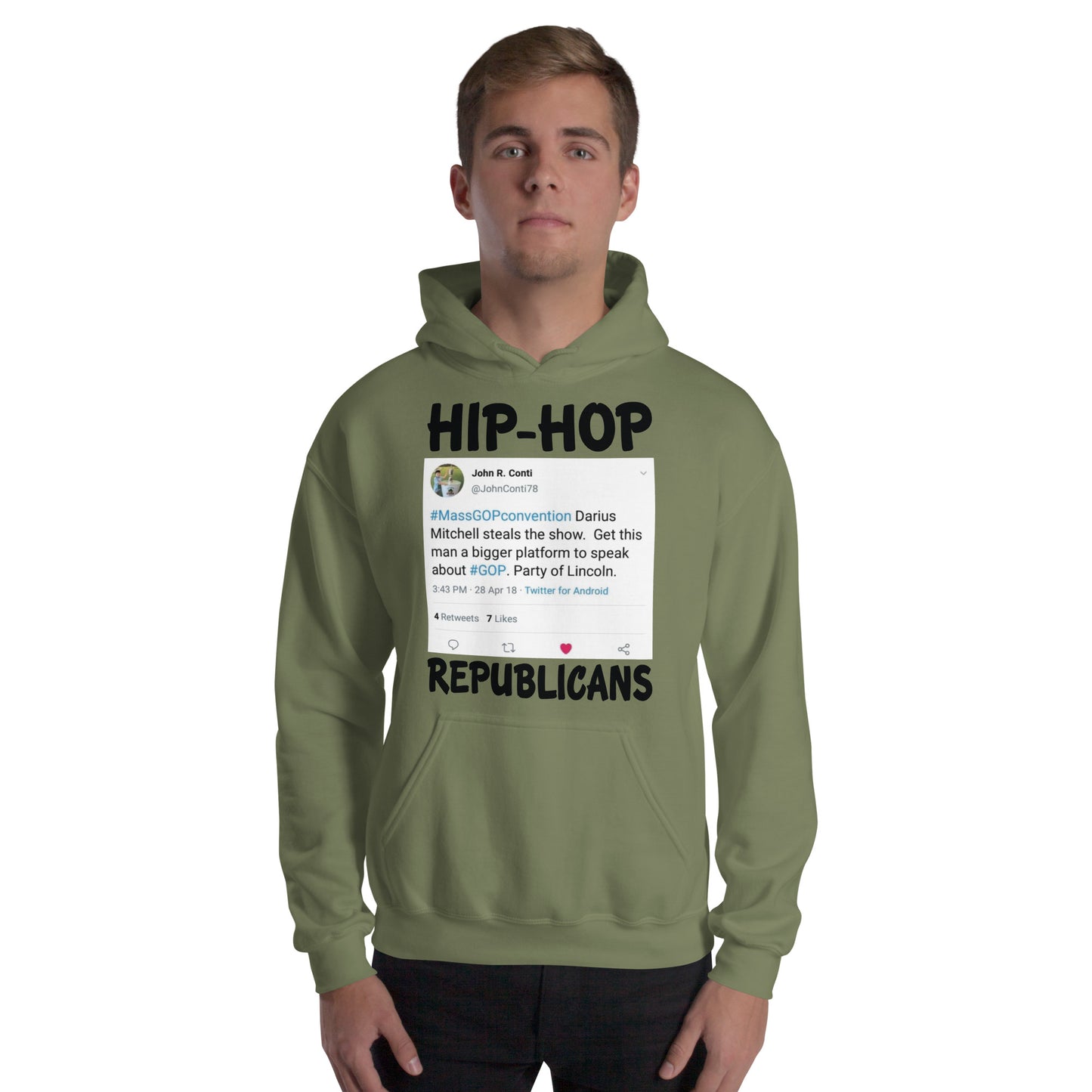 John R. Conti Tweet Hip-Hop Republicans Hoodie