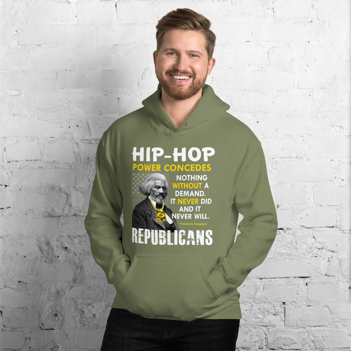 Frederick Douglass Hip Hop Republican Hoodie
