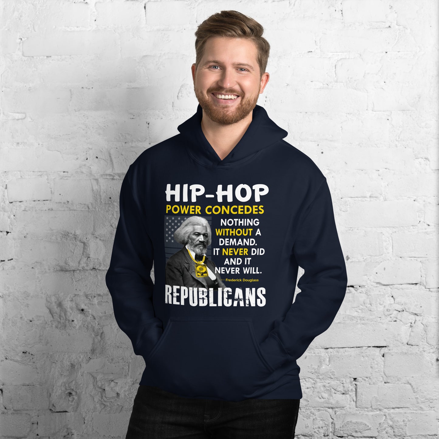 Frederick Douglass Hip Hop Republican Hoodie