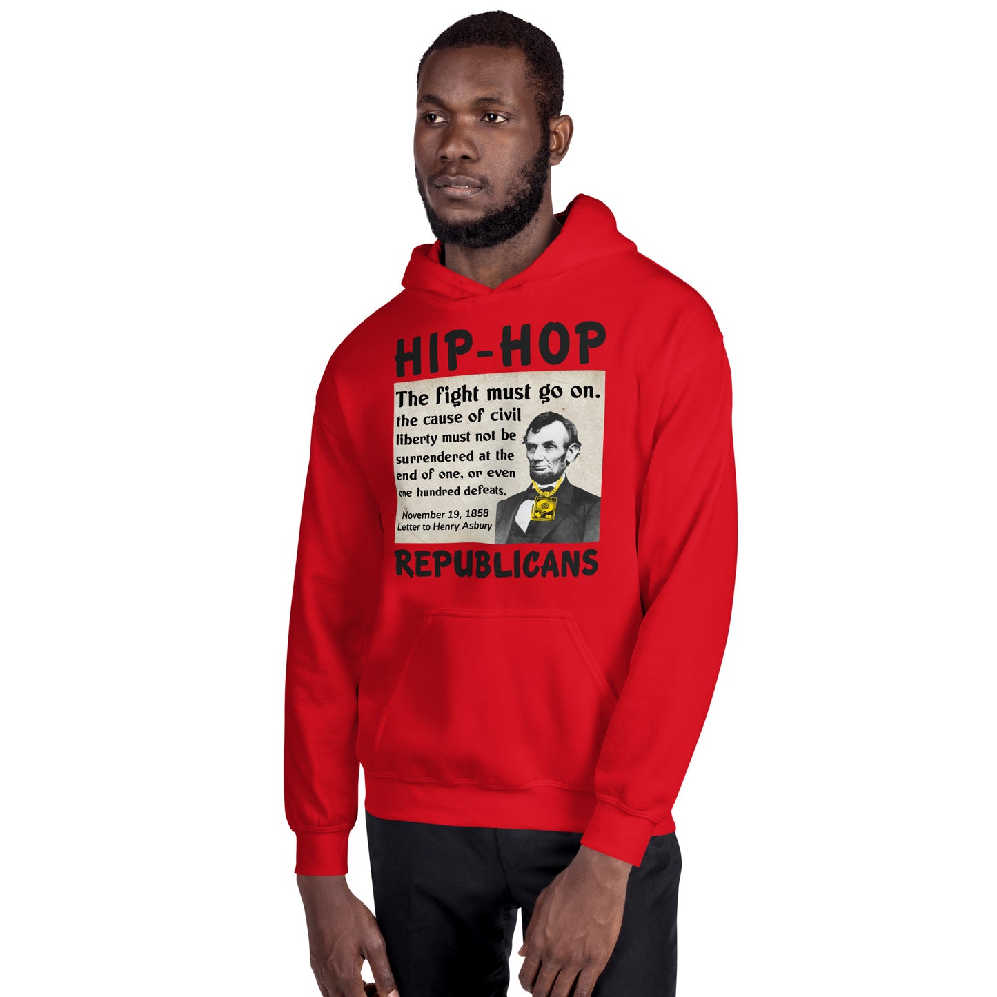 Abraham Lincoln Hip-Hop Republican Hoodie Design