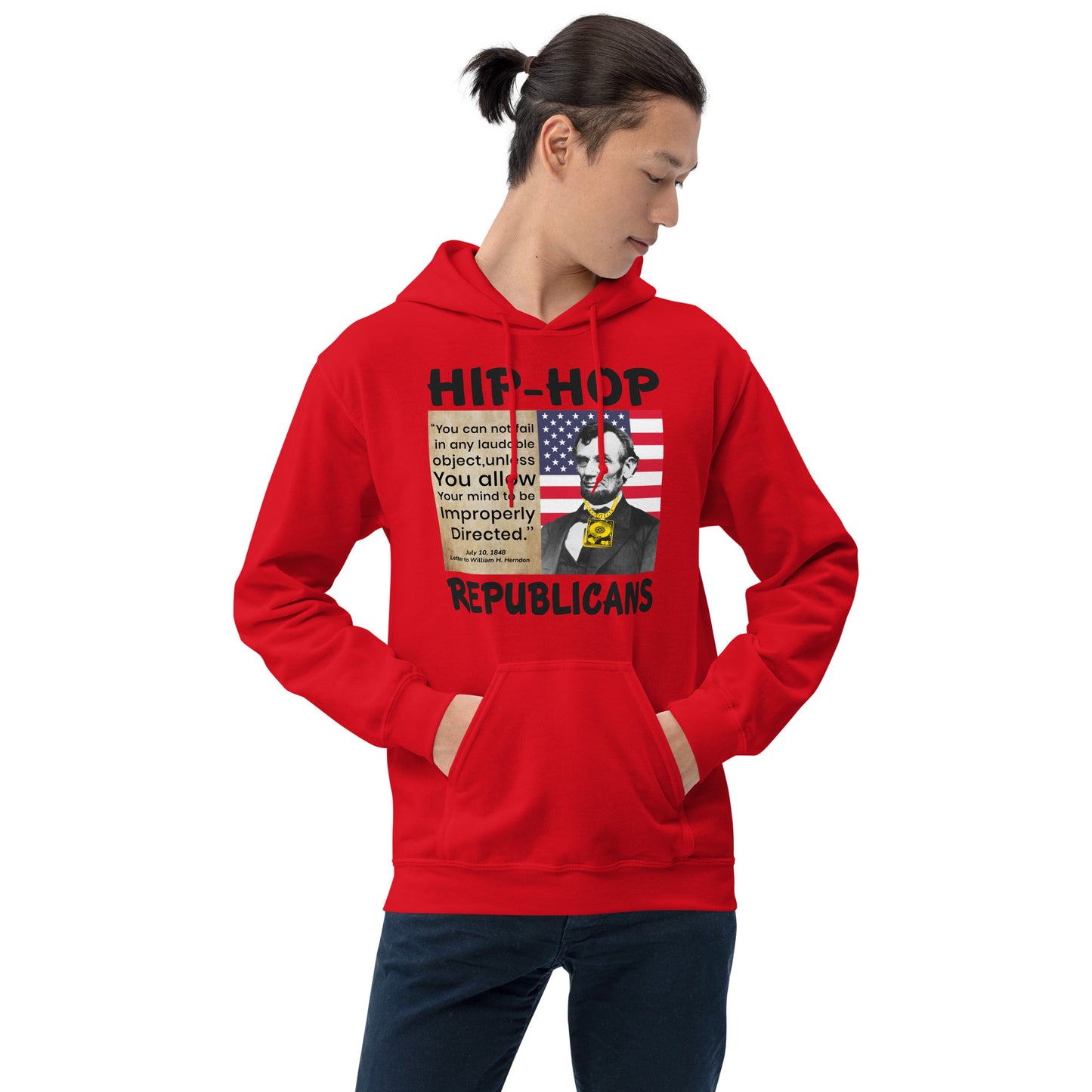 Abraham Lincoln Hip-Hop Republican Hoodie Design
