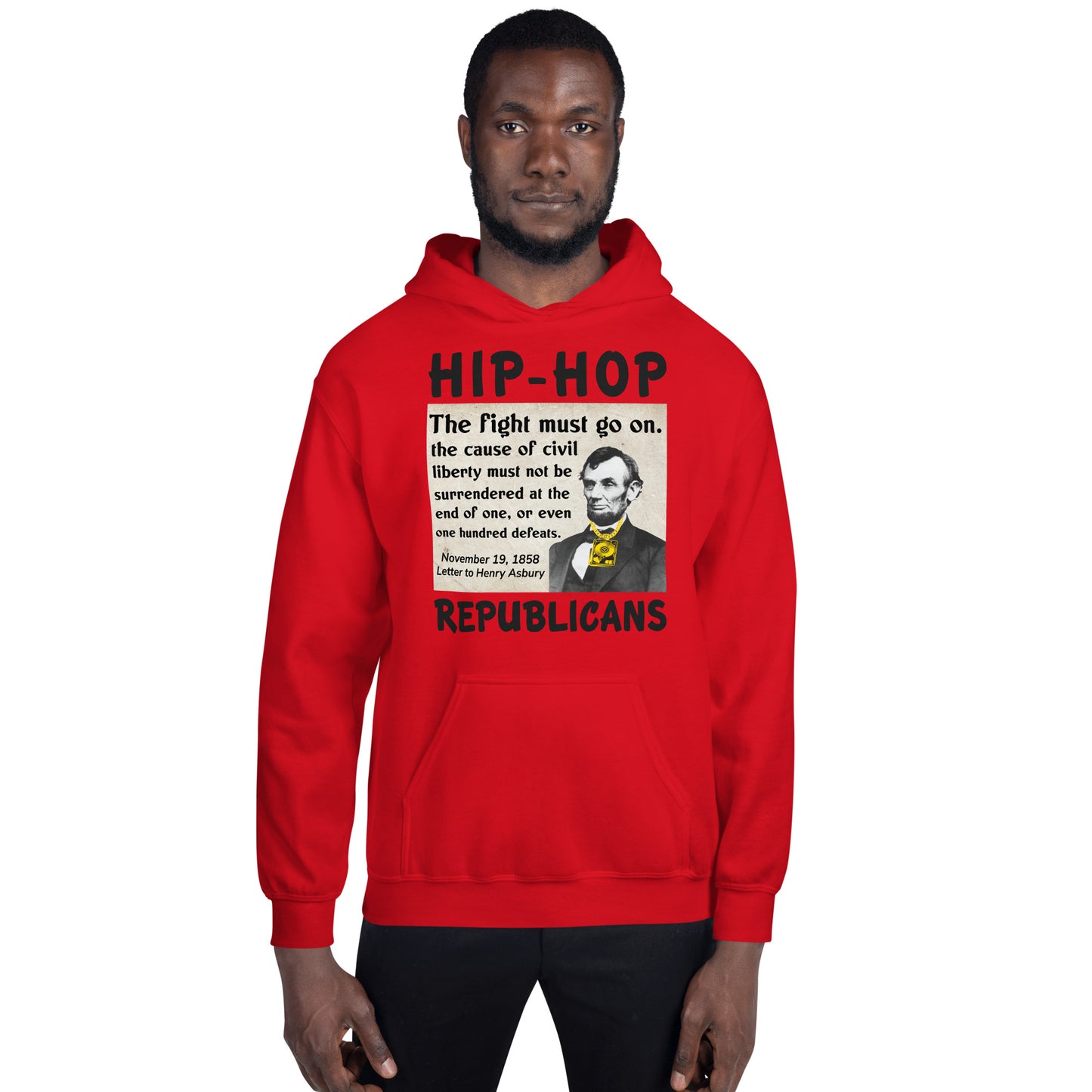 Abraham Lincoln Hip-Hop Republican Hoodie Design