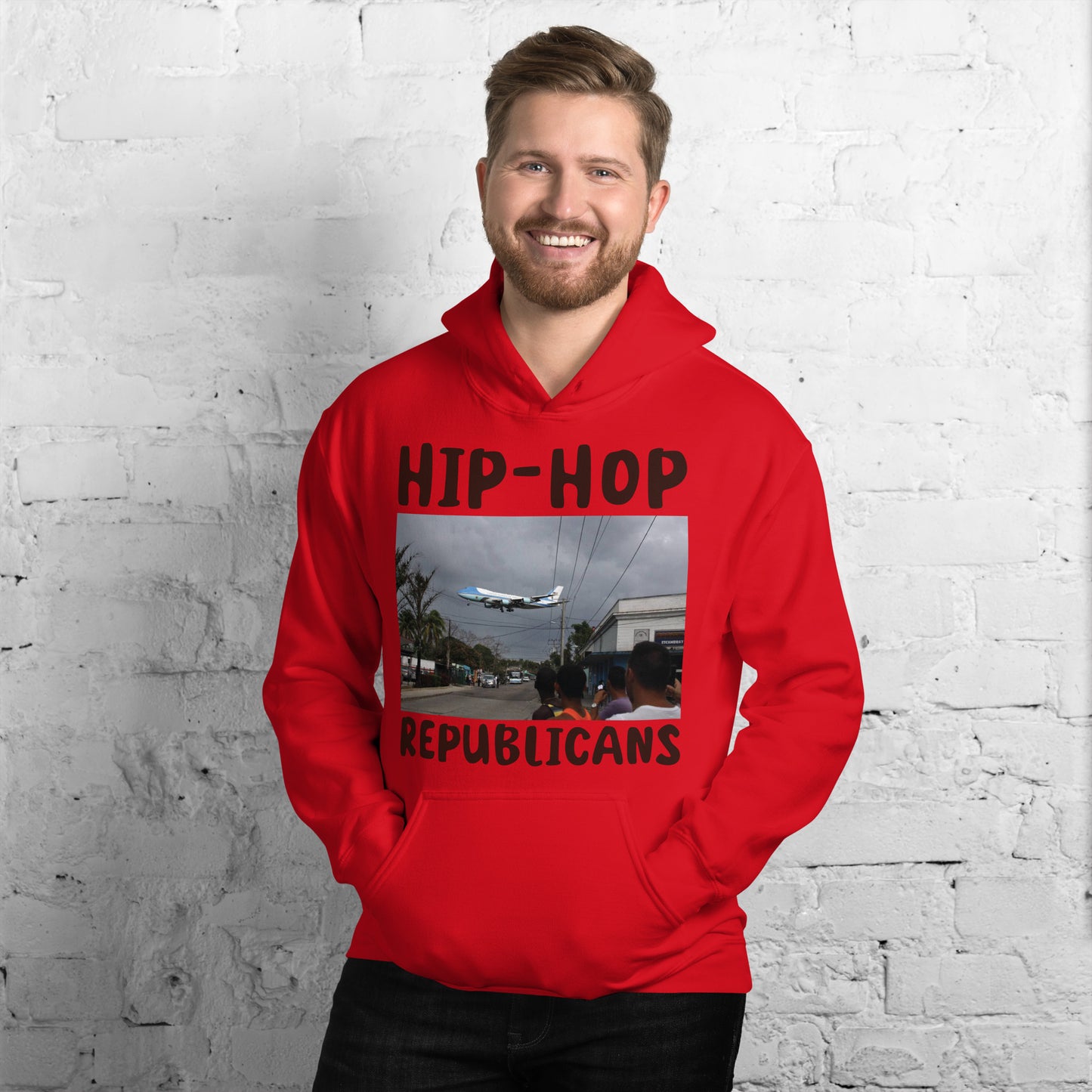 Hip-Hop Republicans Road-Scene Airplane Hoodie