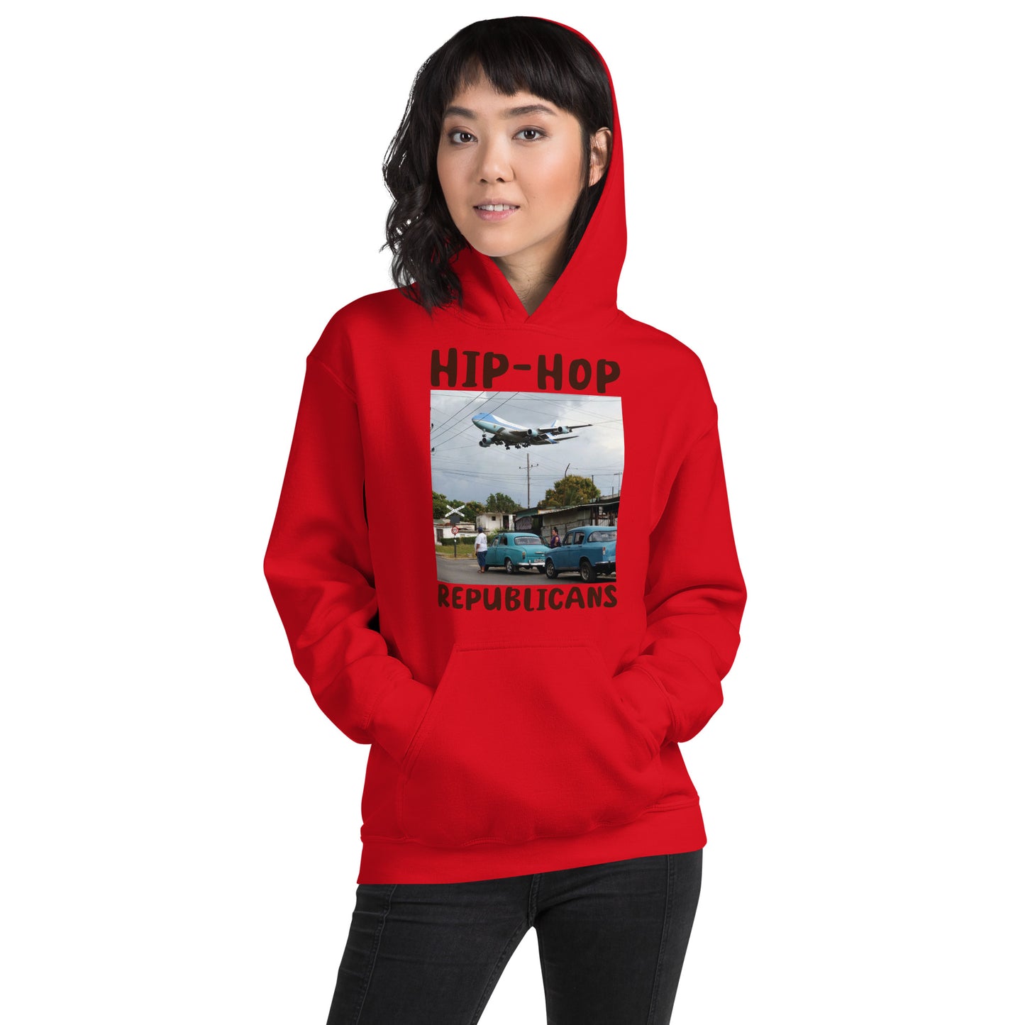 Hip-Hop Republicans Road-Scene Airplane Hoodie