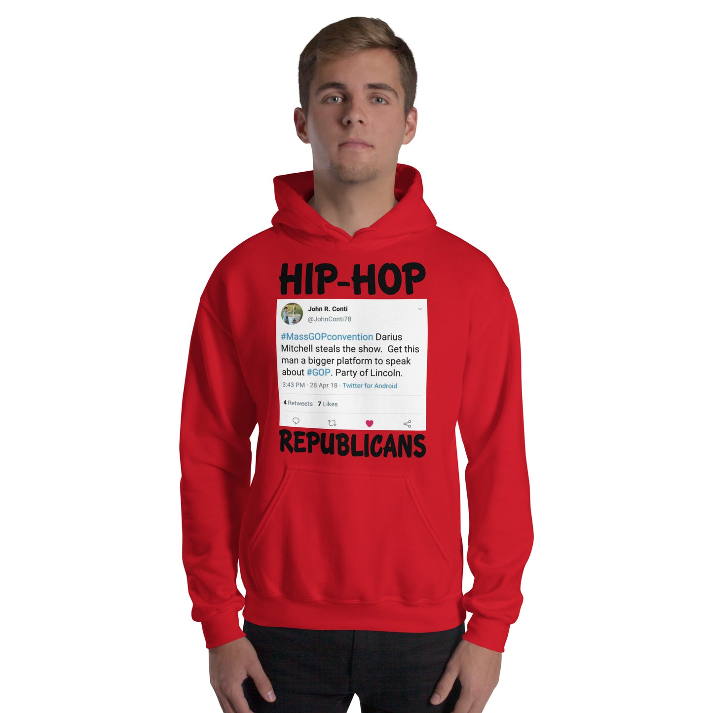 John R. Conti Tweet Hip-Hop Republicans Hoodie