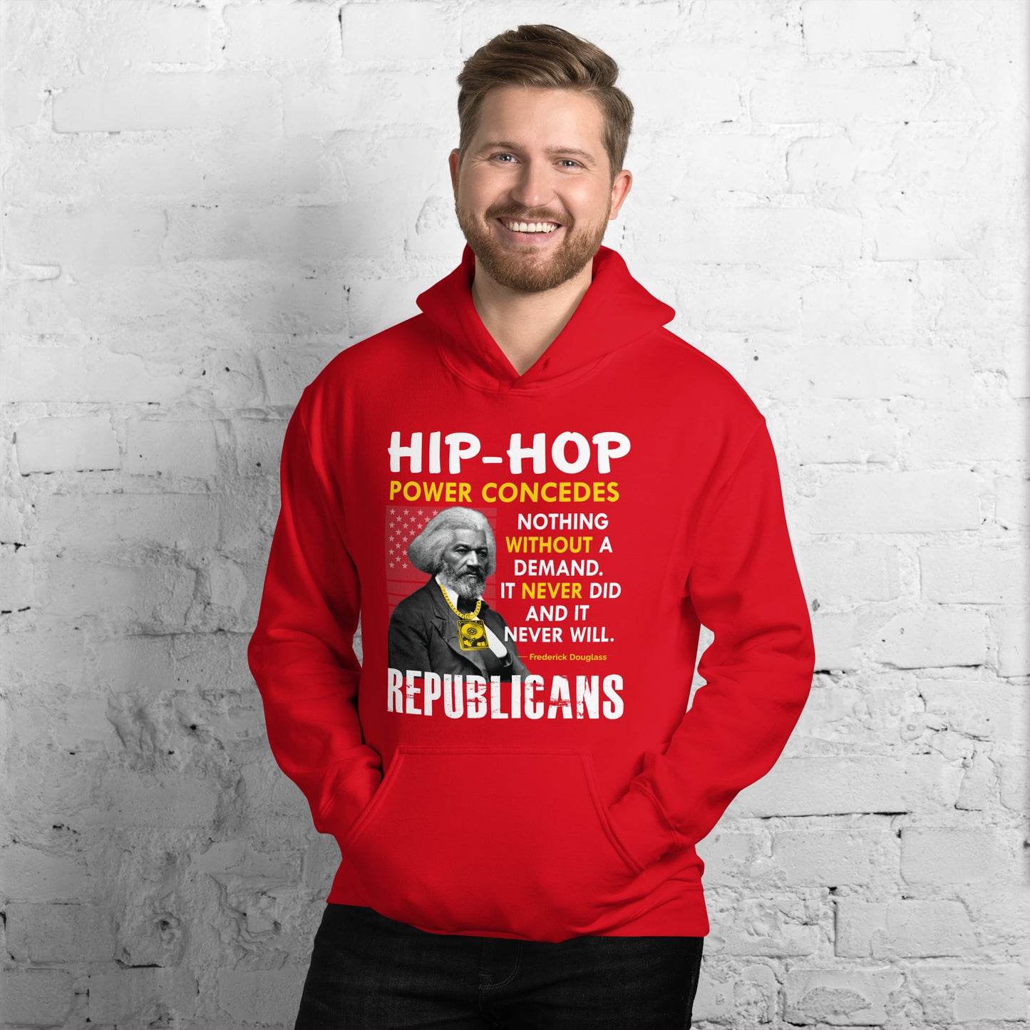 Frederick Douglass Hip Hop Republican Hoodie