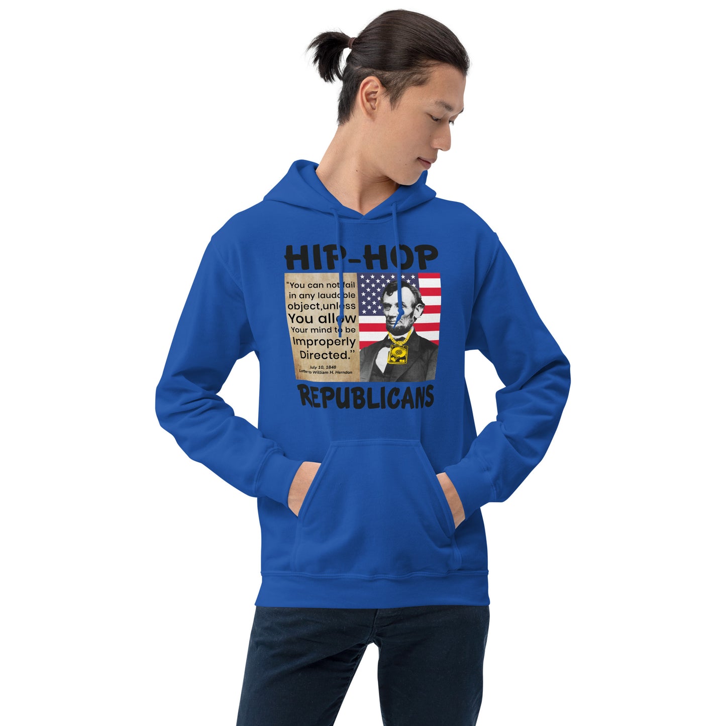 Abraham Lincoln Hip-Hop Republican Hoodie Design