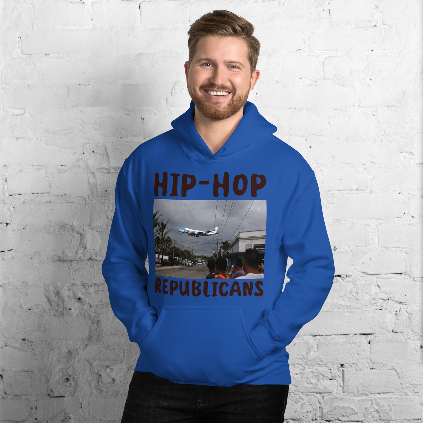 Hip-Hop Republicans Road-Scene Airplane Hoodie