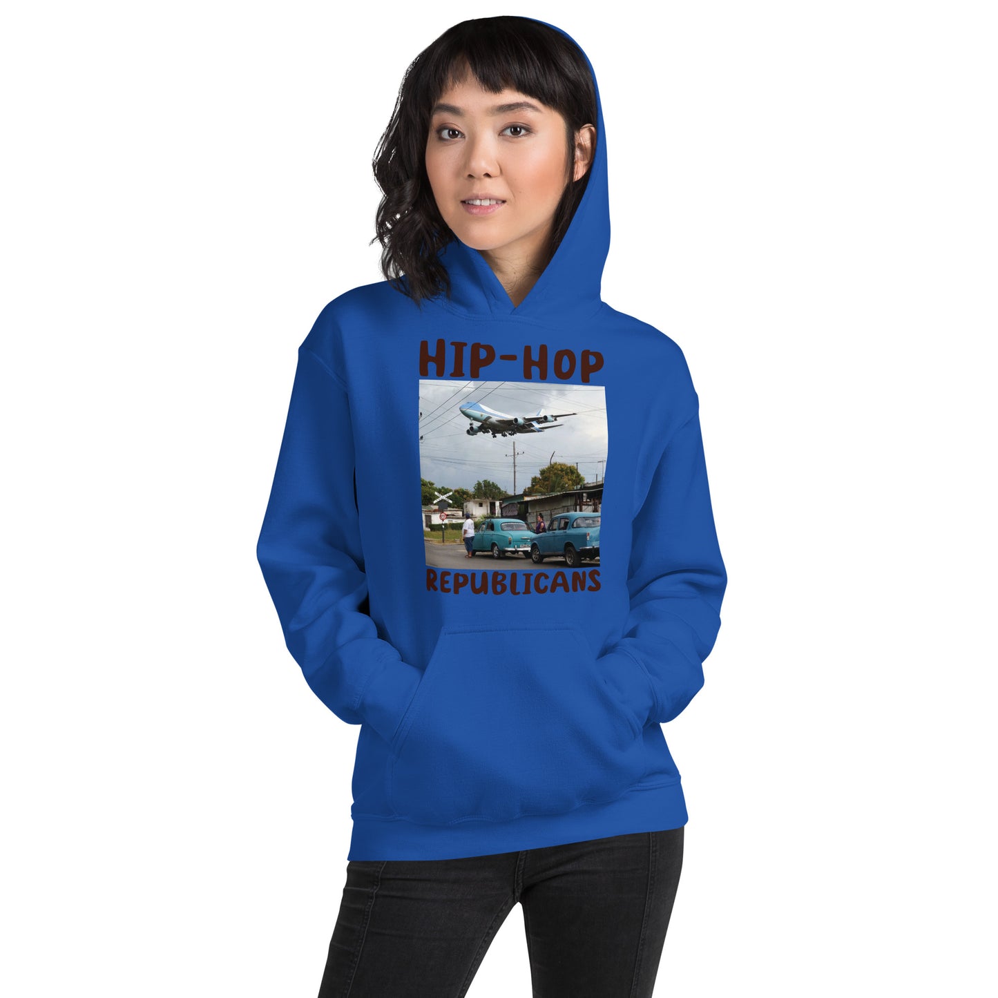 Hip-Hop Republicans Road-Scene Airplane Hoodie