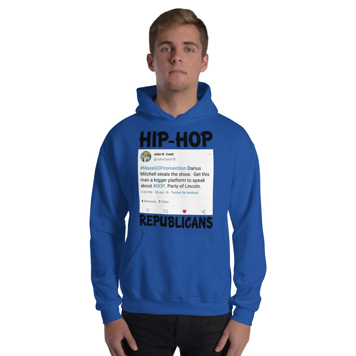 John R. Conti Tweet Hip-Hop Republicans Hoodie