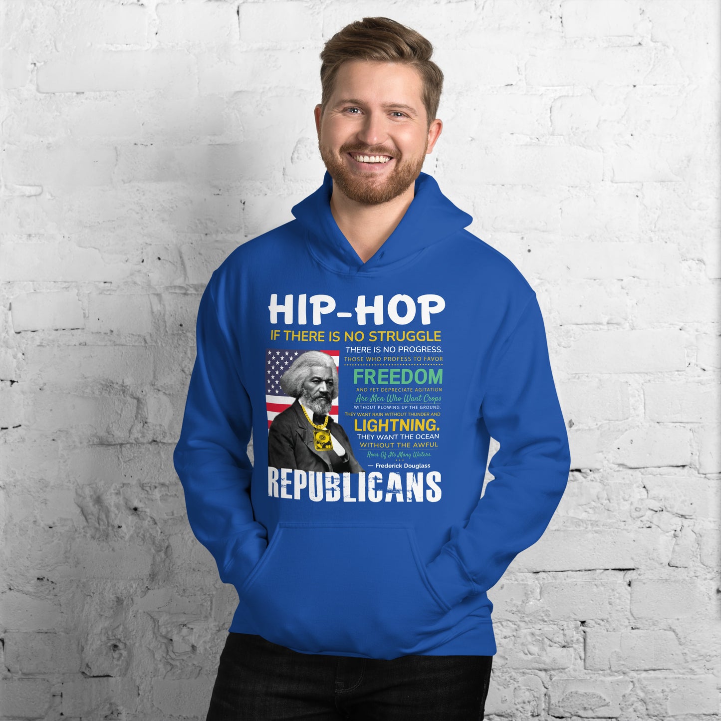 Frederick Douglass Hip-Hop Republican Quotes Hoodie