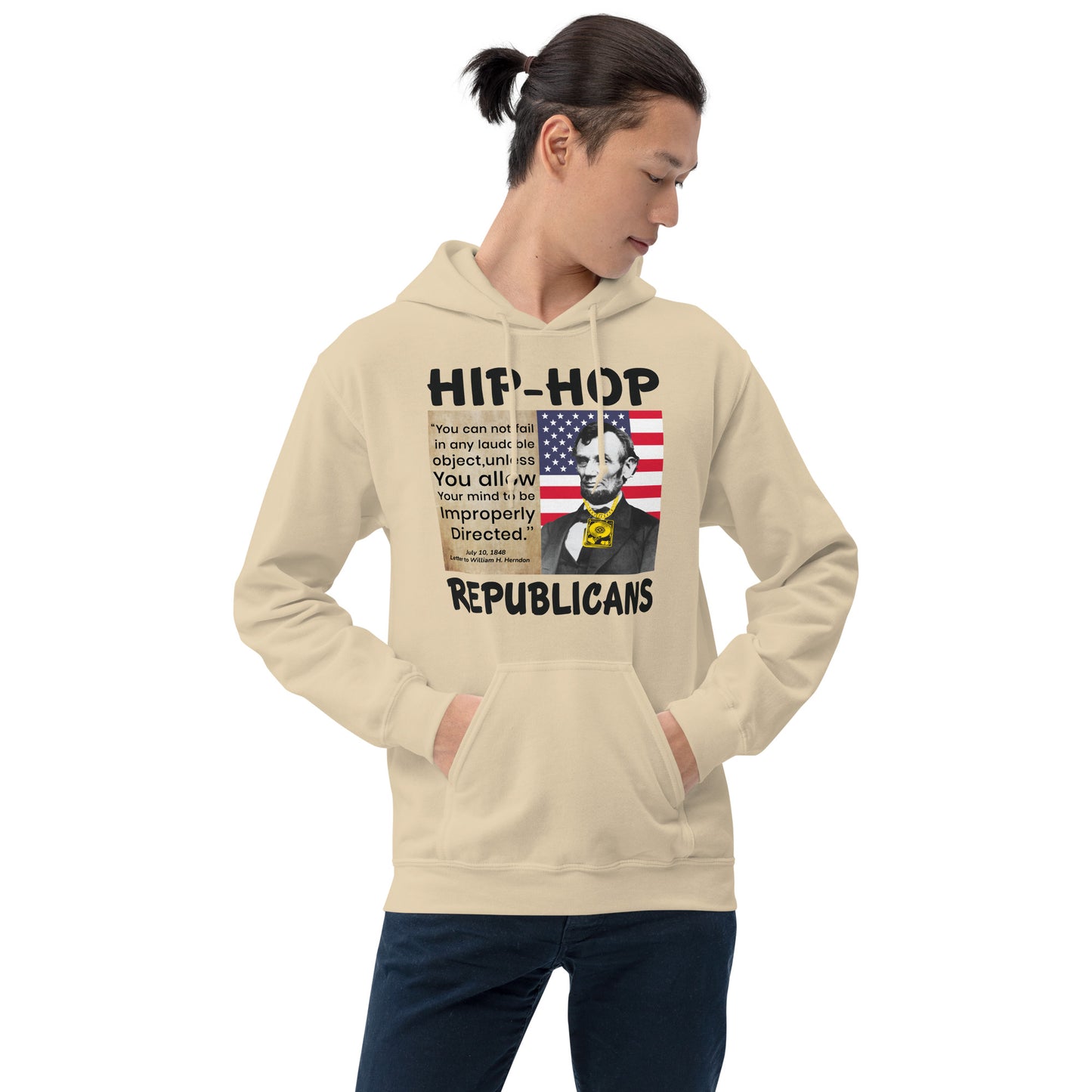 Abraham Lincoln Hip-Hop Republican Hoodie Design