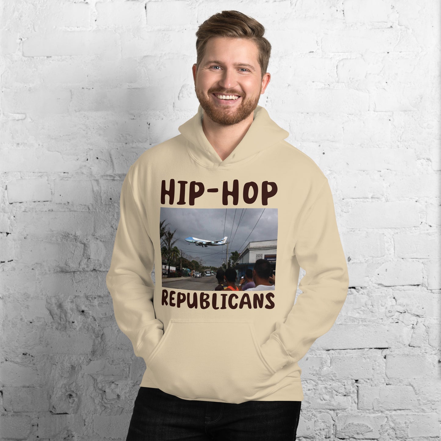 Hip-Hop Republicans Road-Scene Airplane Hoodie