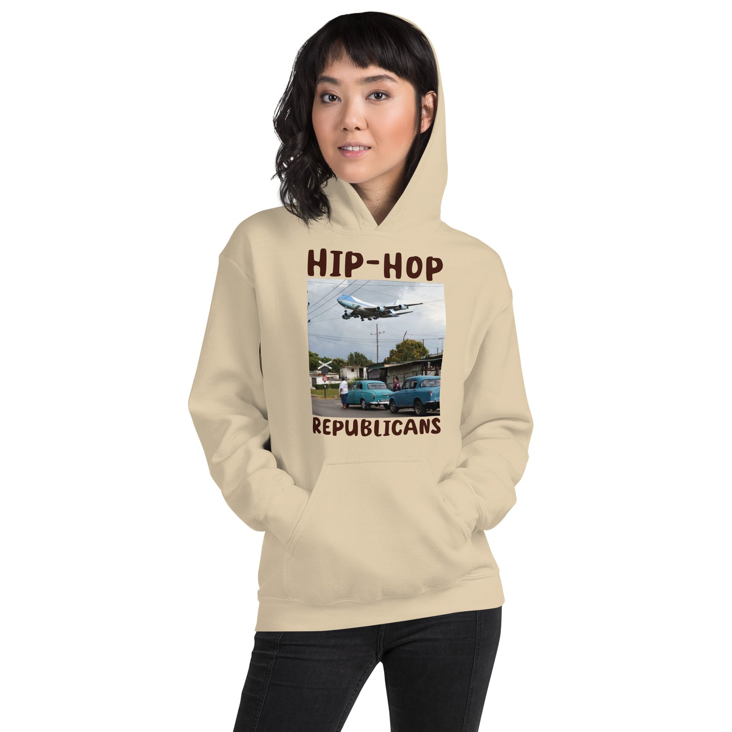 Hip-Hop Republicans Road-Scene Airplane Hoodie