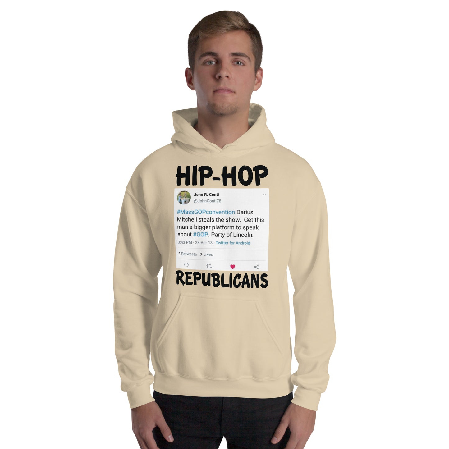 John R. Conti Tweet Hip-Hop Republicans Hoodie