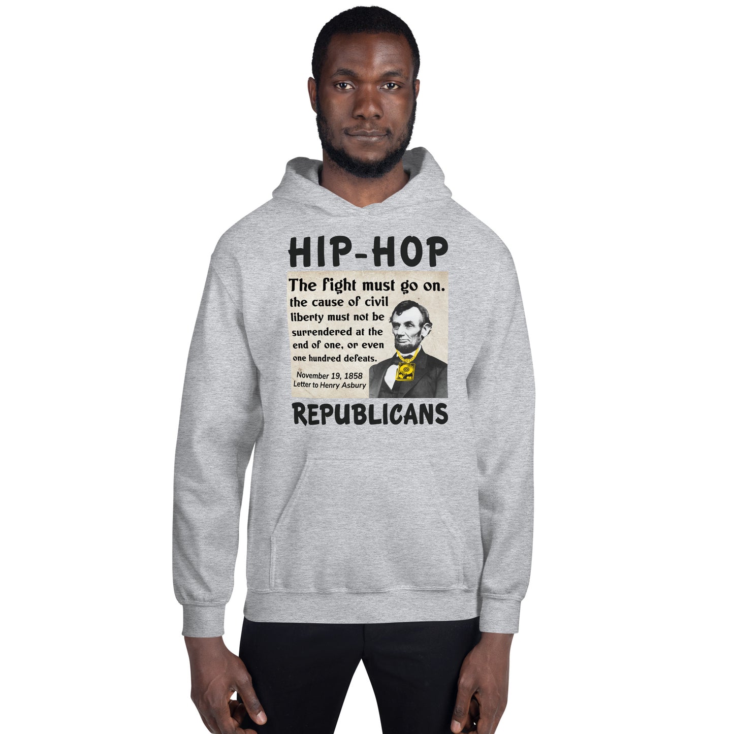 Abraham Lincoln Hip-Hop Republican Hoodie Design