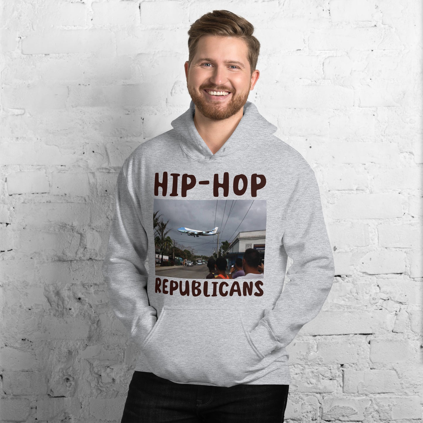 Hip-Hop Republicans Road-Scene Airplane Hoodie
