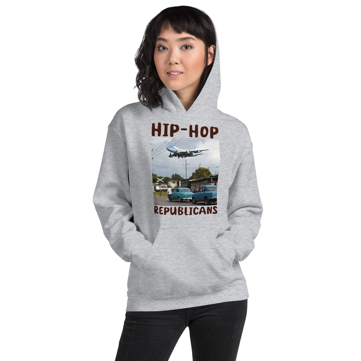 Hip-Hop Republicans Road-Scene Airplane Hoodie