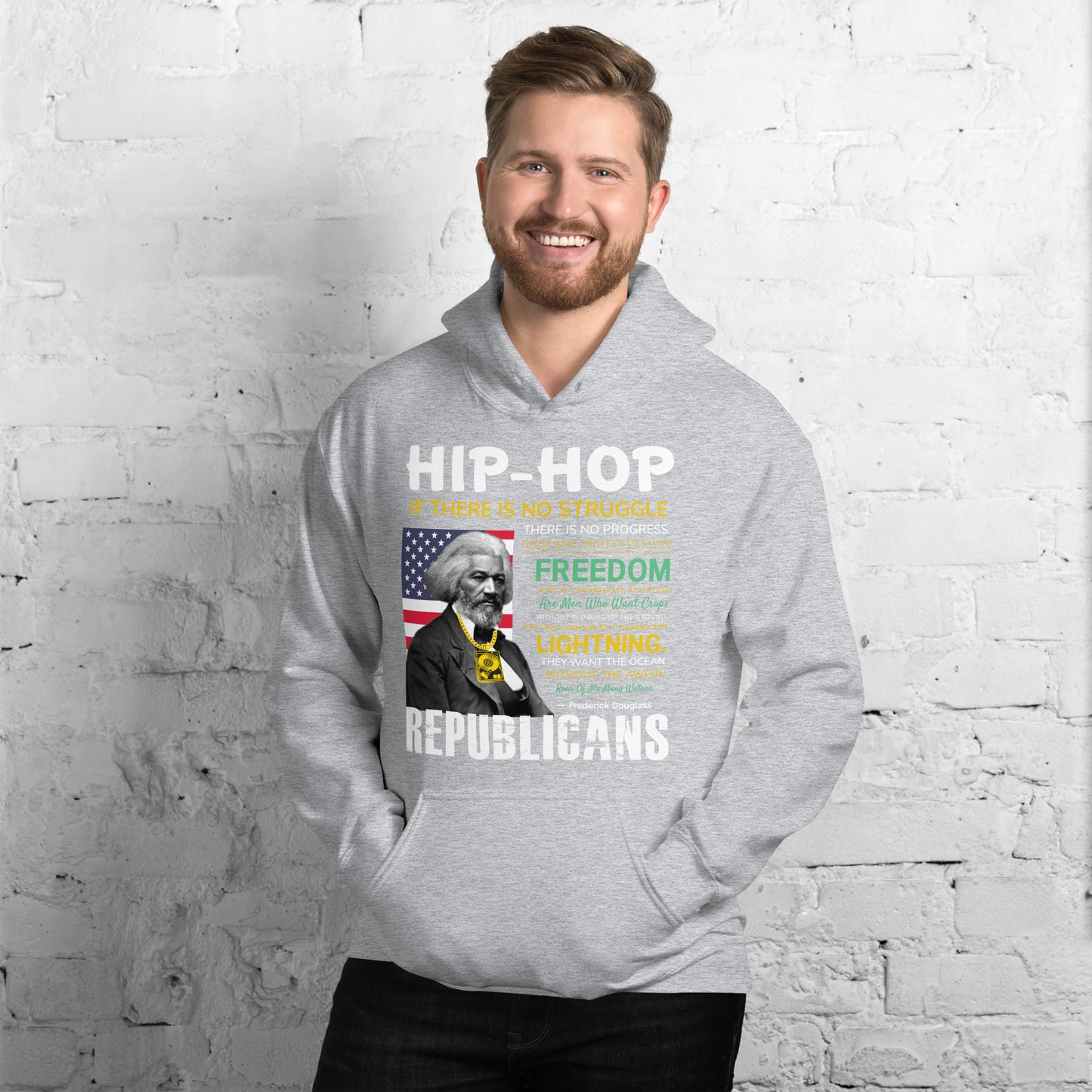 Frederick Douglass Hip-Hop Republican Quotes Hoodie