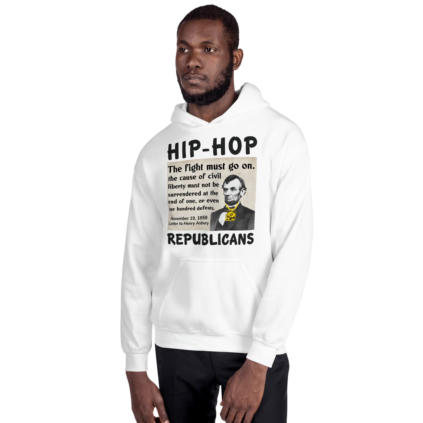 Abraham Lincoln Hip-Hop Republican Hoodie Design