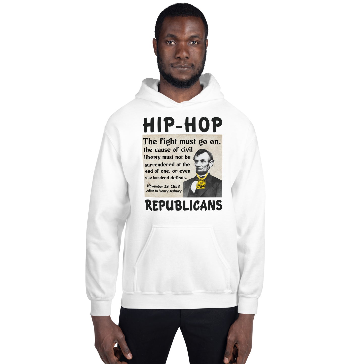 Abraham Lincoln Hip-Hop Republican Hoodie Design