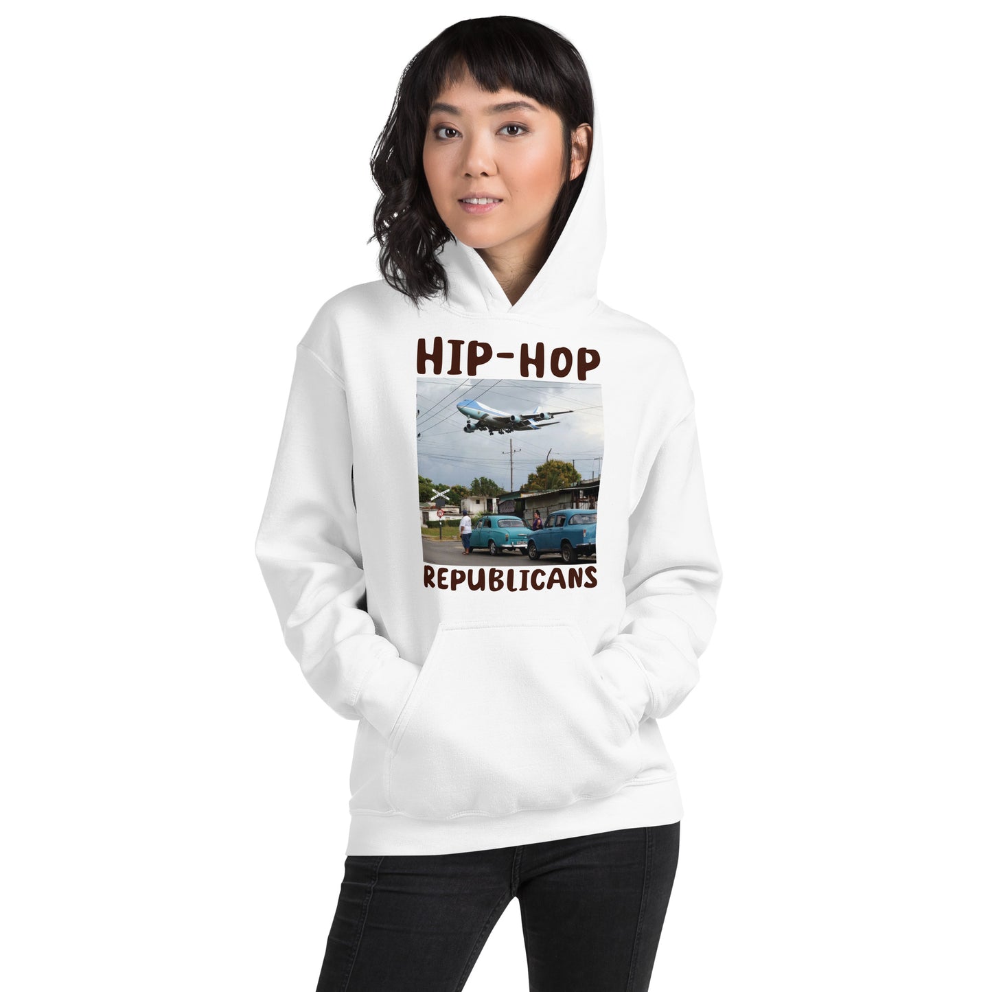 Hip-Hop Republicans Road-Scene Airplane Hoodie