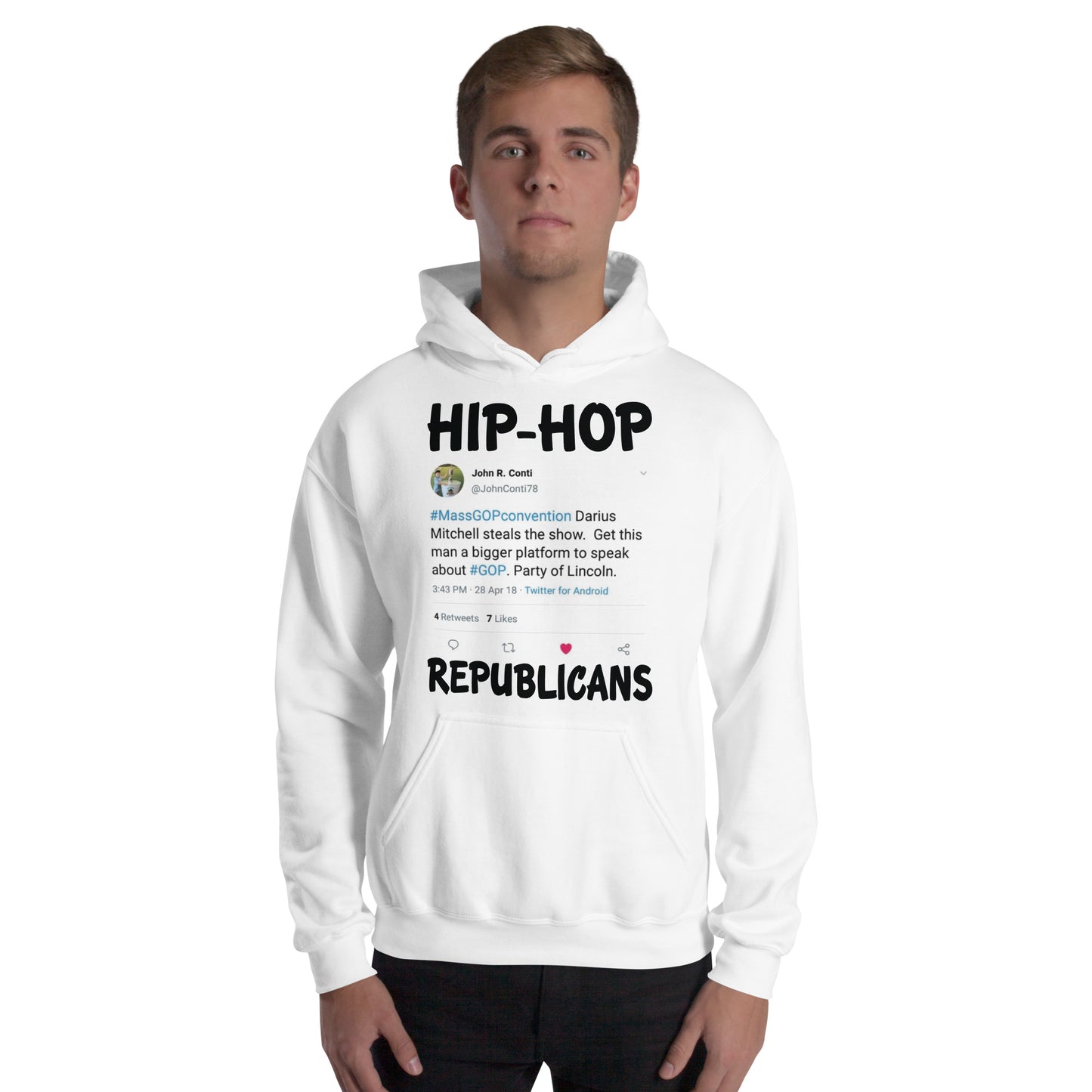 John R. Conti Tweet Hip-Hop Republicans Hoodie