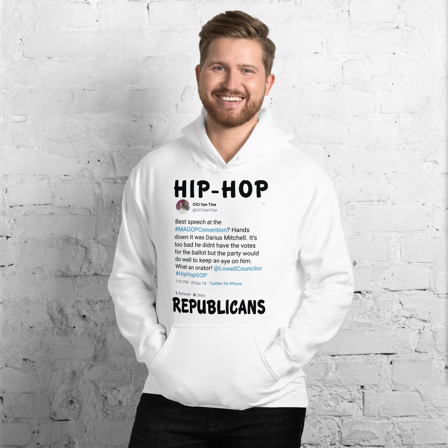 CiCi Van Tine Tweet Hip-Hop Republicans Hoodie