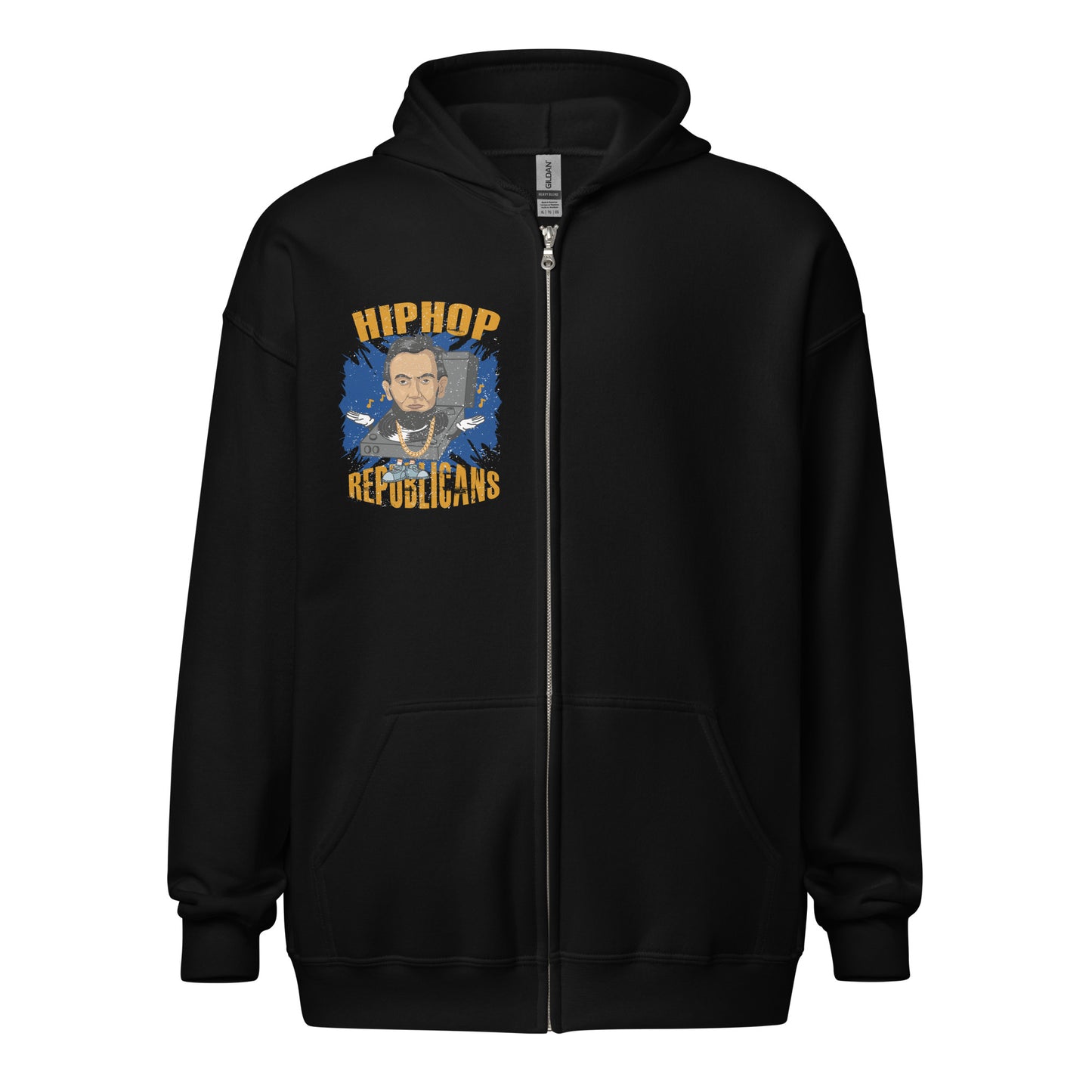 Abraham Lincoln Hip-Hop Republicans Zipper Jacket