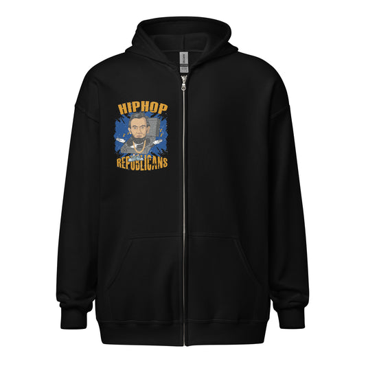 Abraham Lincoln Hip-Hop Republicans Zipper Jacket