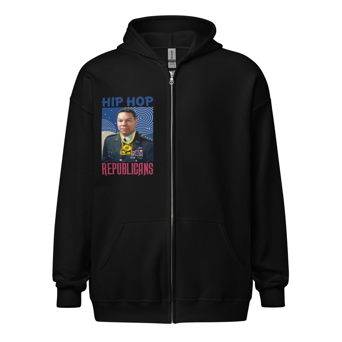 Colin Powell Hip-Hop Republicans Zipper Jacket
