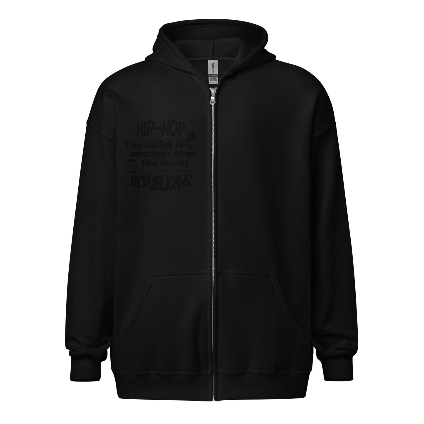 Abraham Lincoln Quotes Hip-Hop Republicans Zipper Jacket