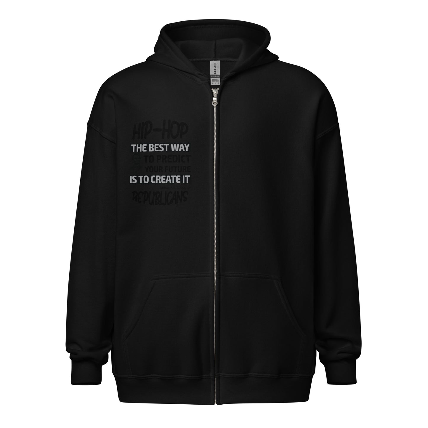 Abraham Lincoln Quotes Hip-Hop Republicans Zipper Jacket