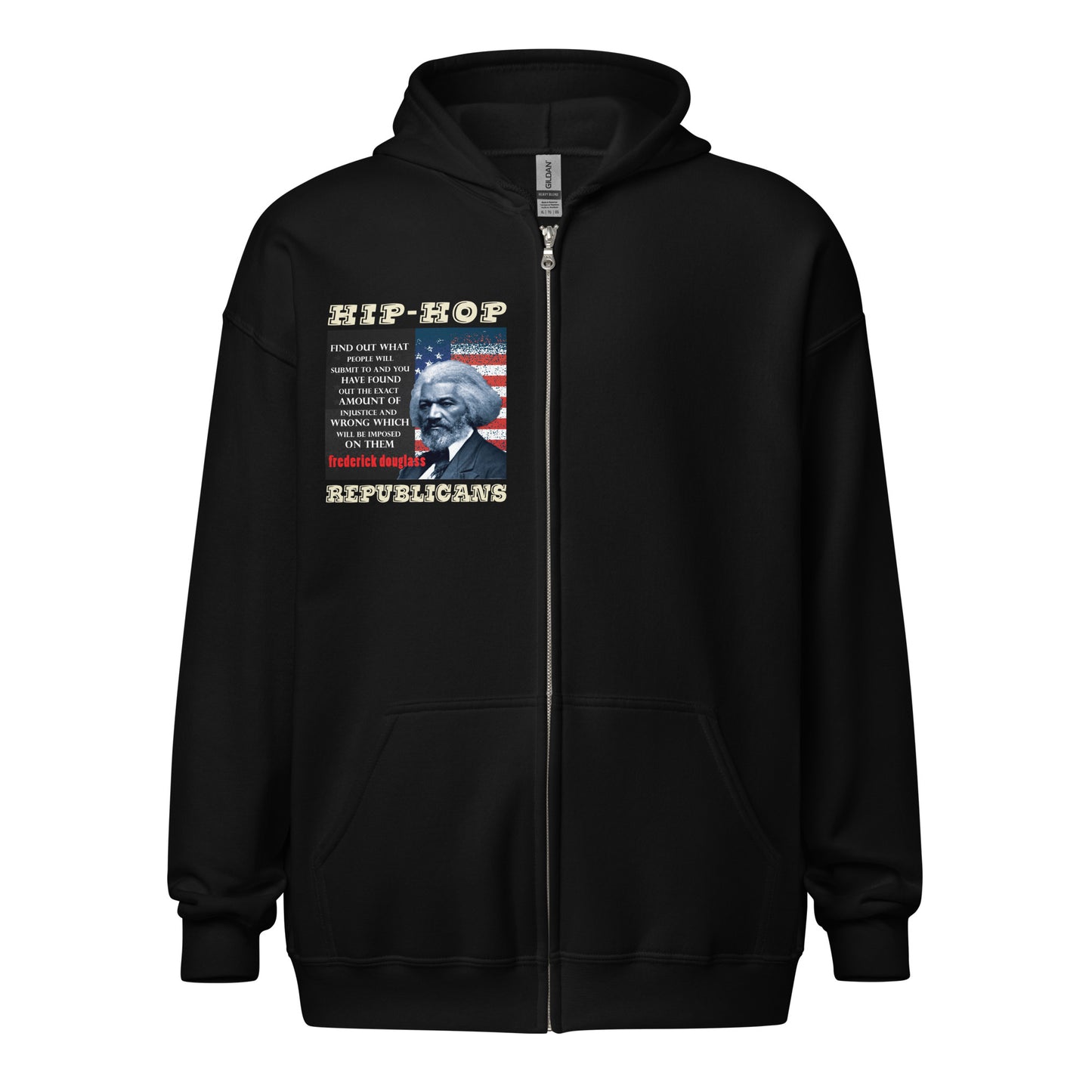 Frederick Douglass Quotes Hip-Hop Republicans Zipper Jacket