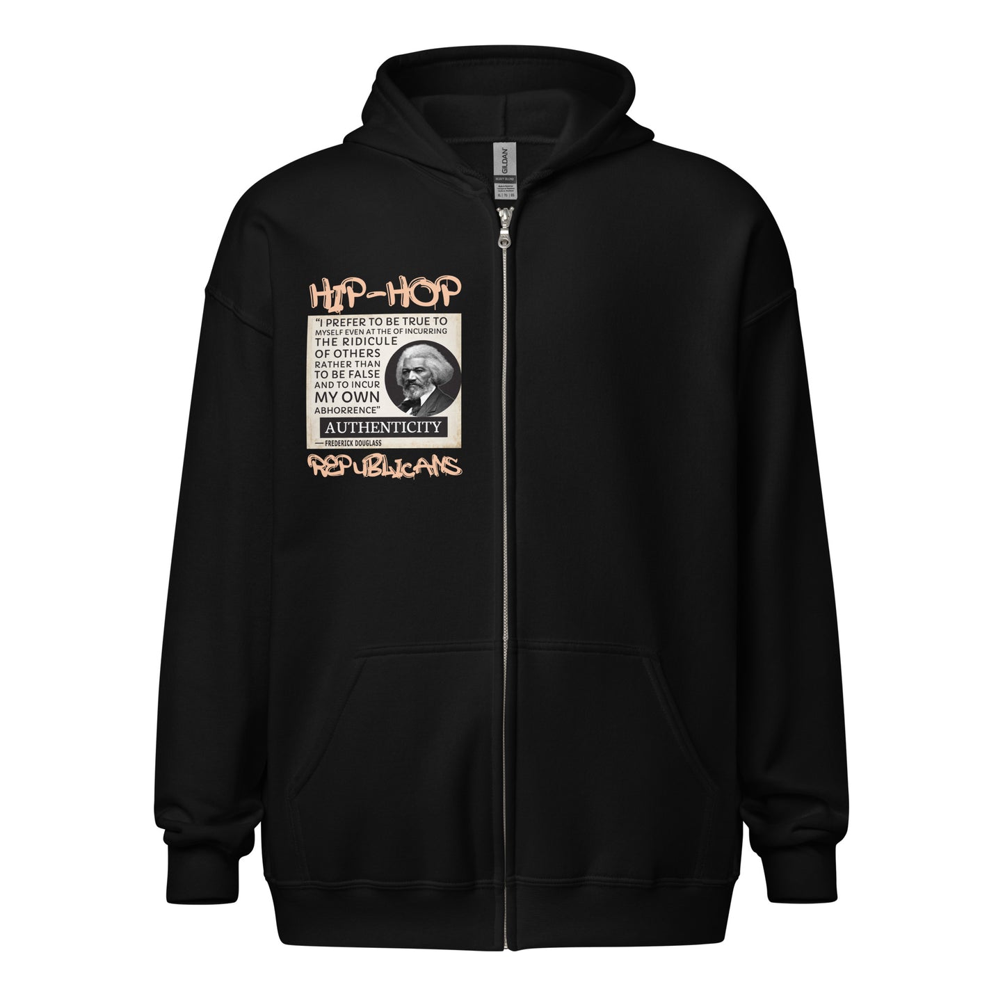 Frederick Douglass Quotes Hip-Hop Republicans Zipper Jacket