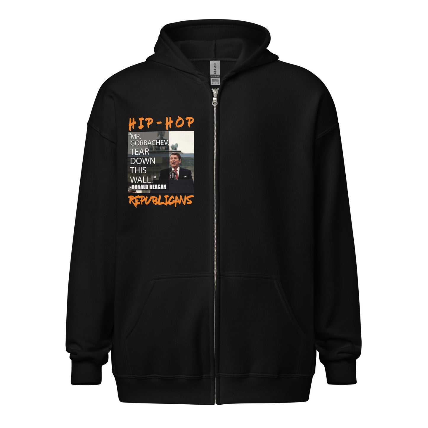 Donald Regan Quotes Hip-Hop Republicans Zipper Jacket