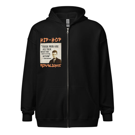 John Brown Quotes Hip-Hop Republicans Zipper Jacket