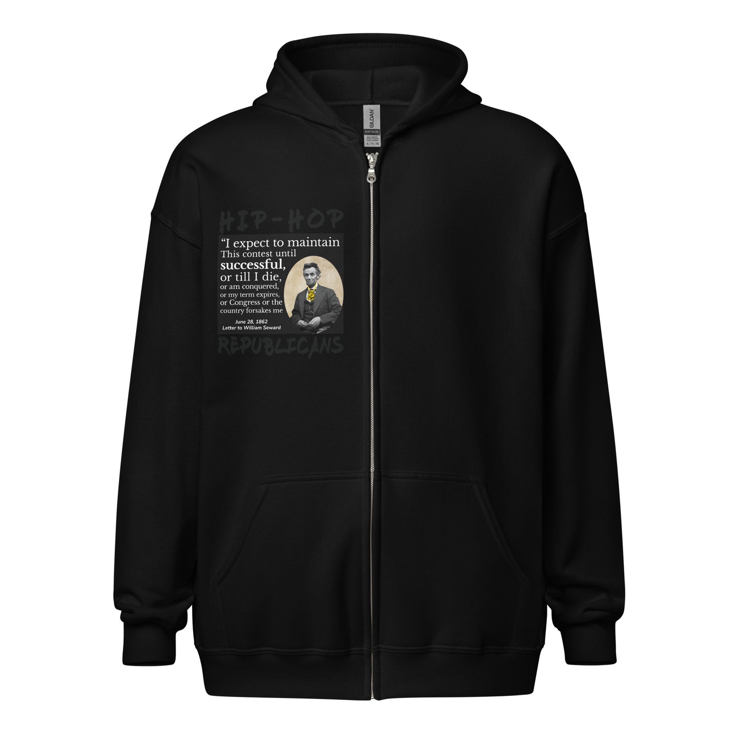 Abraham Lincoln Quotes Hip-Hop Republicans Zipper Jacket
