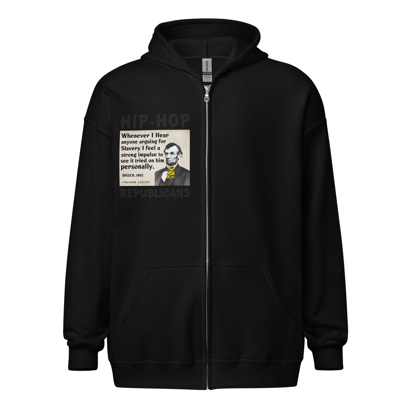 Abraham Lincoln Quotes Hip-Hop Republicans Zipper Jacket