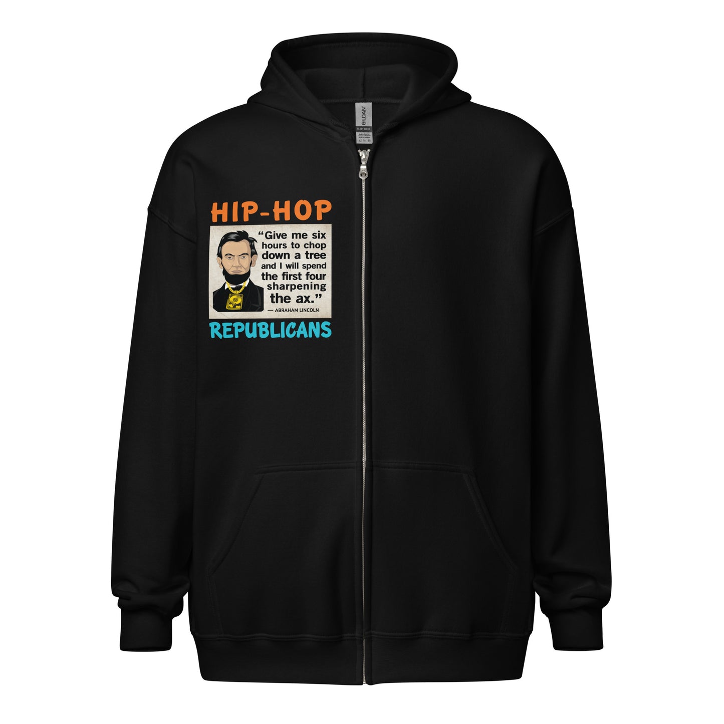 Abraham Lincoln Hip-Hop Republicans Zipper Jacket