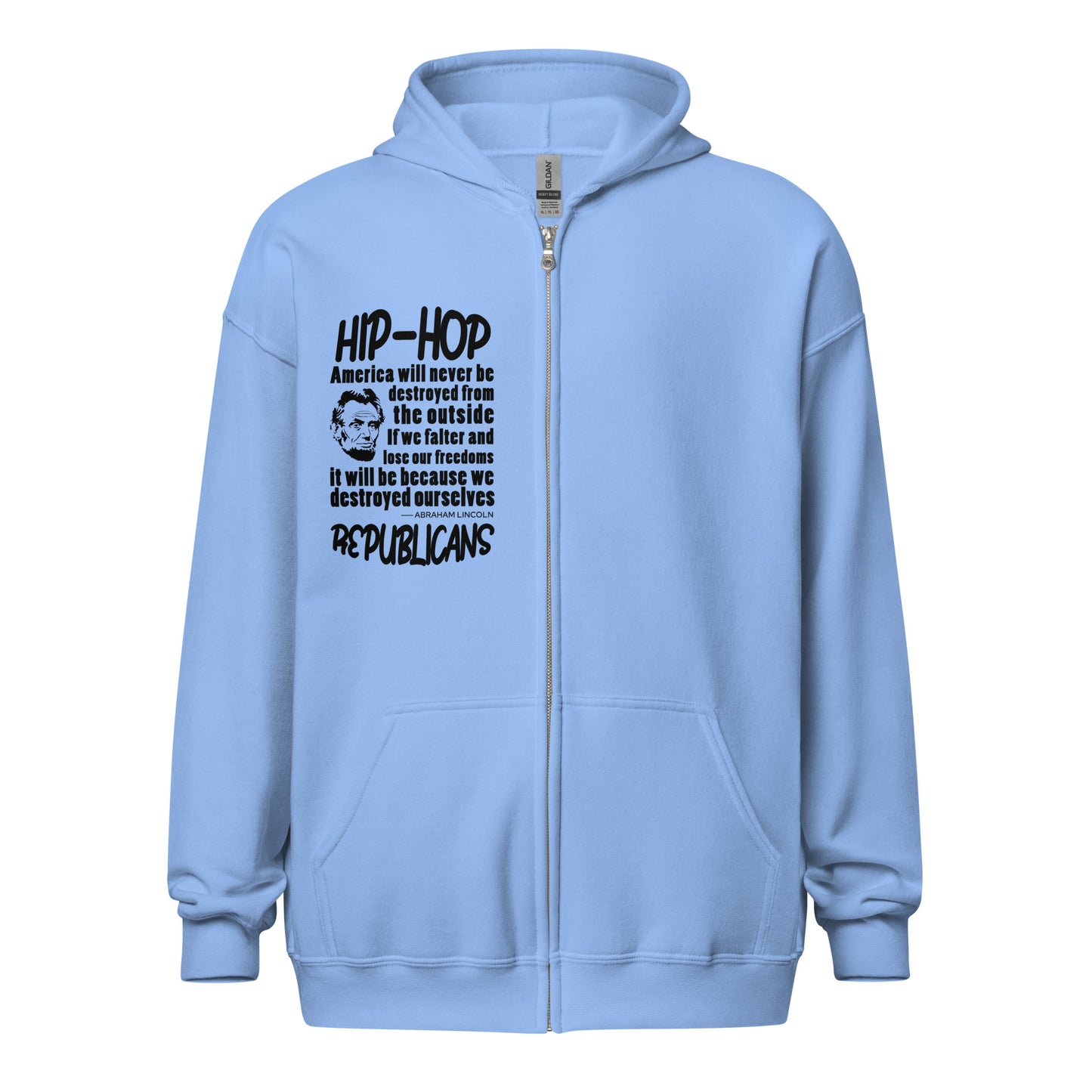 Abraham Lincoln Quotes Hip-Hop Republicans Zipper Jacket