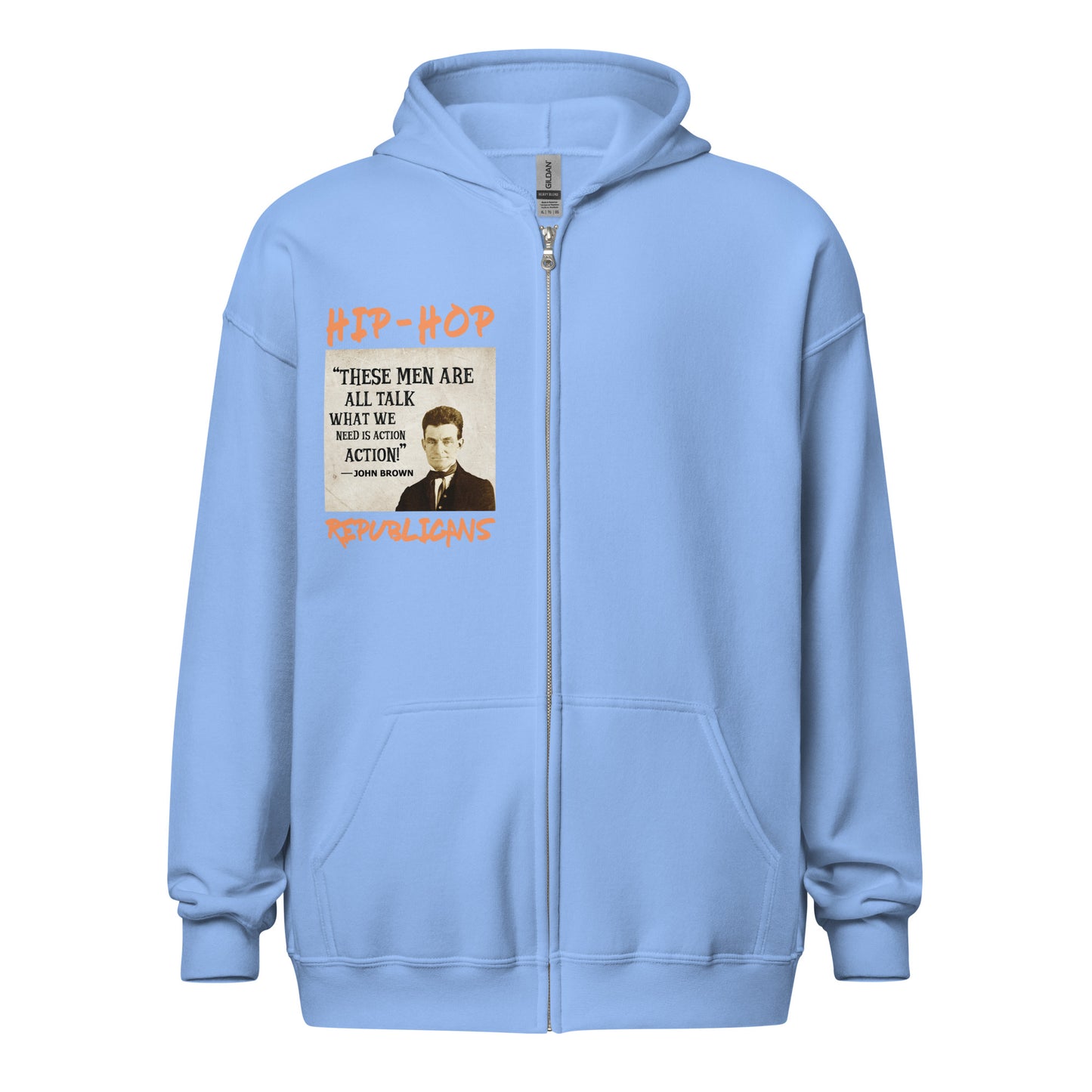 John Brown Quotes Hip-Hop Republicans Zipper Jacket
