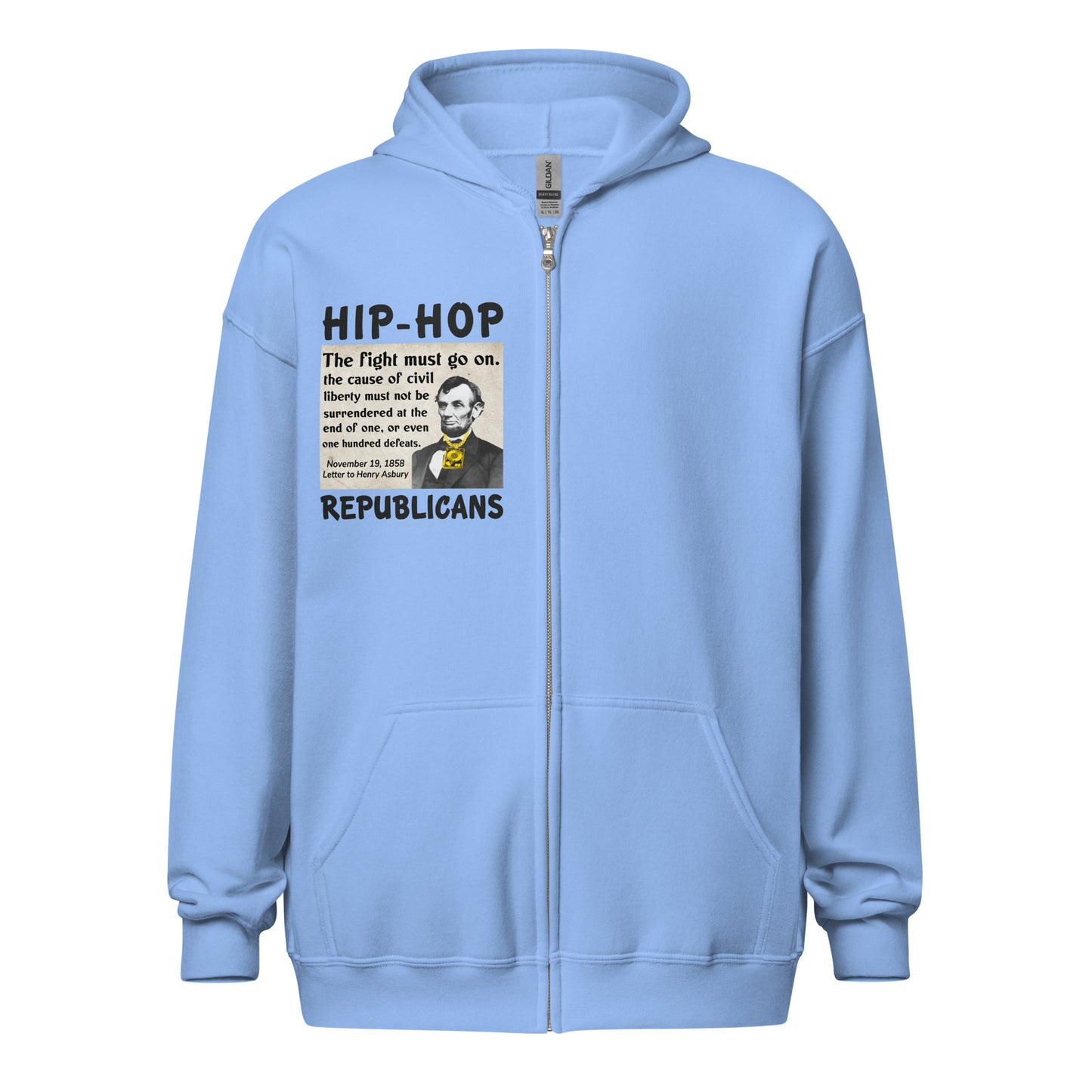 Abraham Lincoln Quotes Hip-Hop Republicans Zipper Jacket