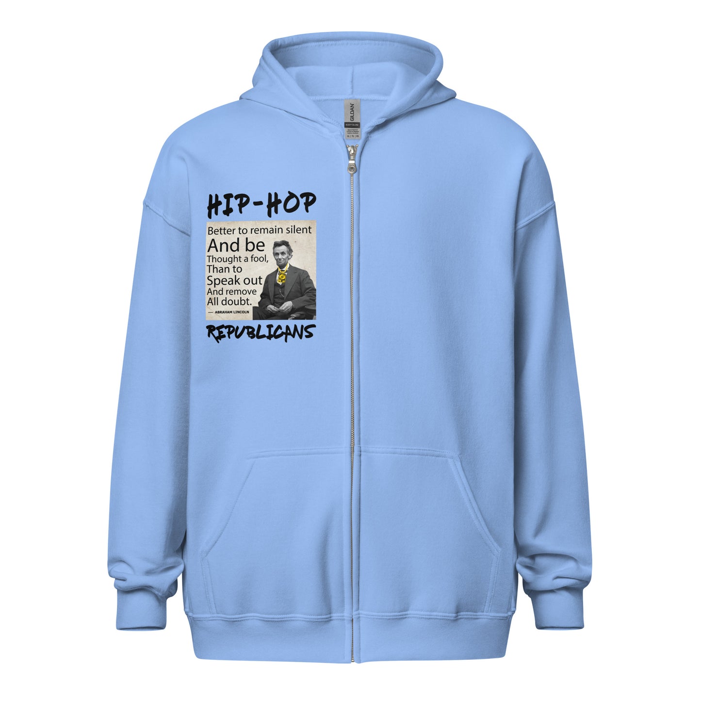Abraham Lincoln Quotes Hip-Hop Republicans Zipper Jacket
