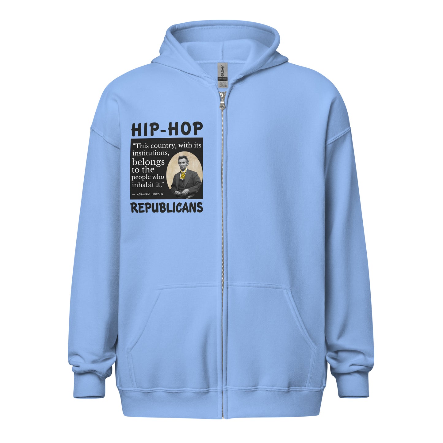 Abraham Lincoln Quotes Hip-Hop Republicans Zipper Jacket