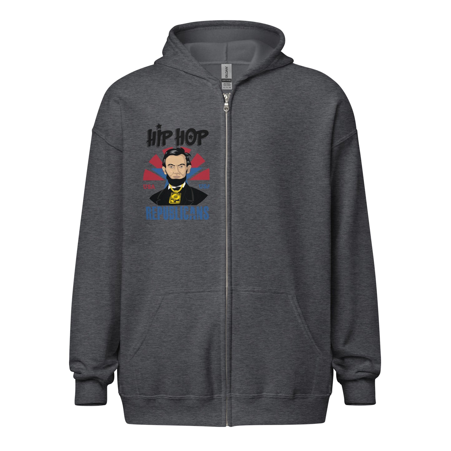Abraham Lincoln Hip-Hop Republicans Zipper Jacket