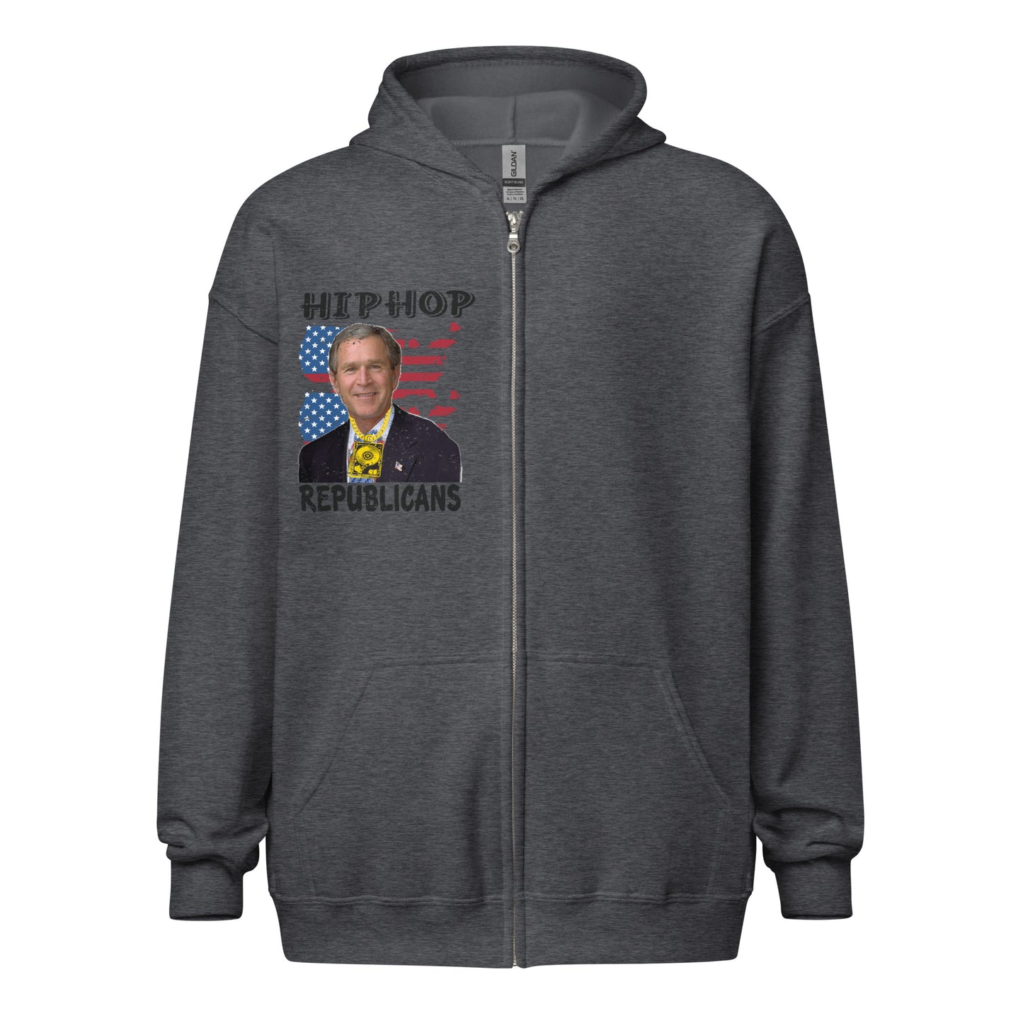 George W. Bush Hip-Hop Republicans Zipper Jacket