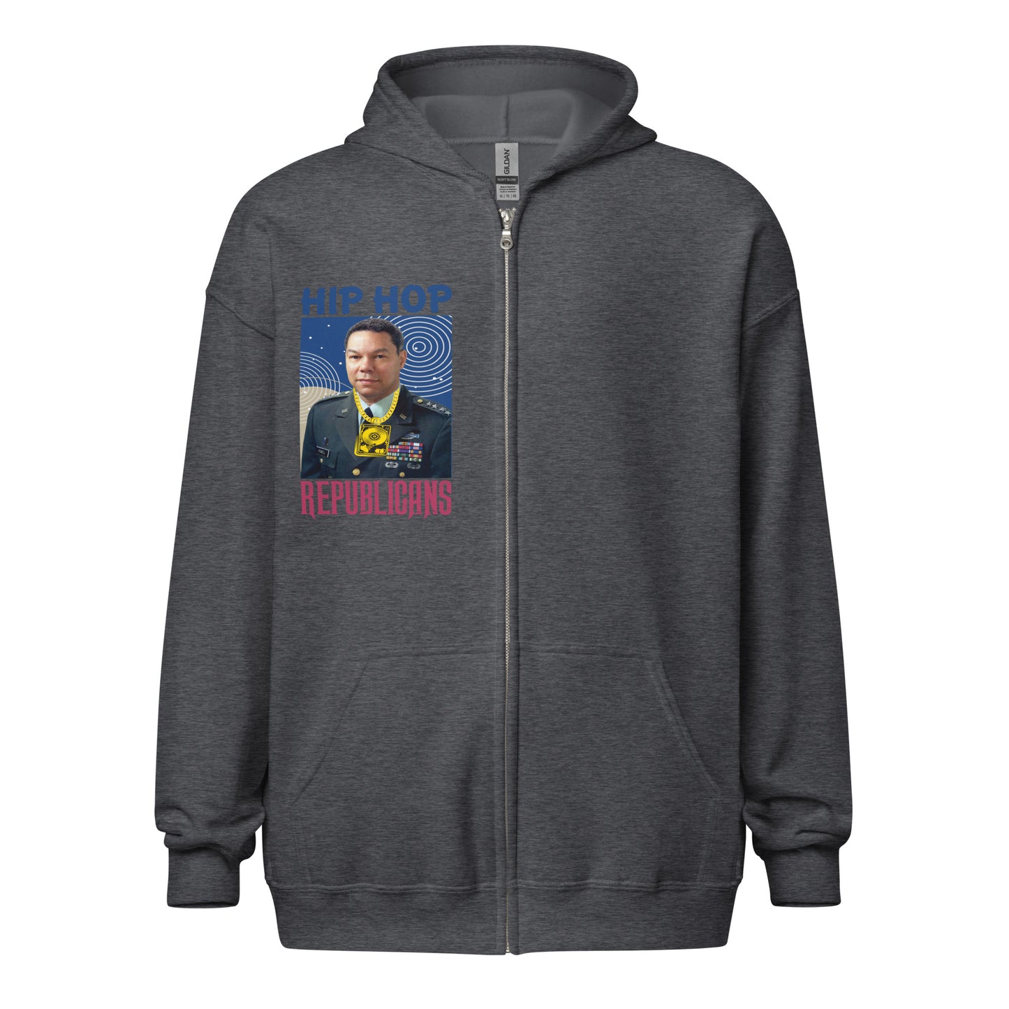 Colin Powell Hip-Hop Republicans Zipper Jacket