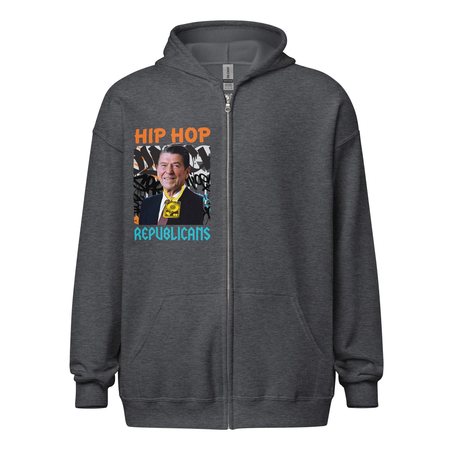 Ronald Reagan Hip-Hop Republicans Zipper Jacket